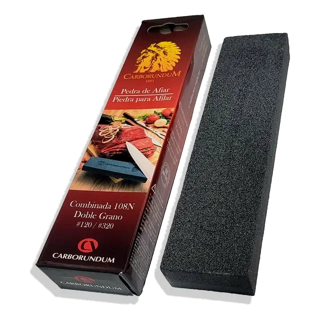 teste Pedra de Afiar Carborundum Dupla Face 20cm 108N
