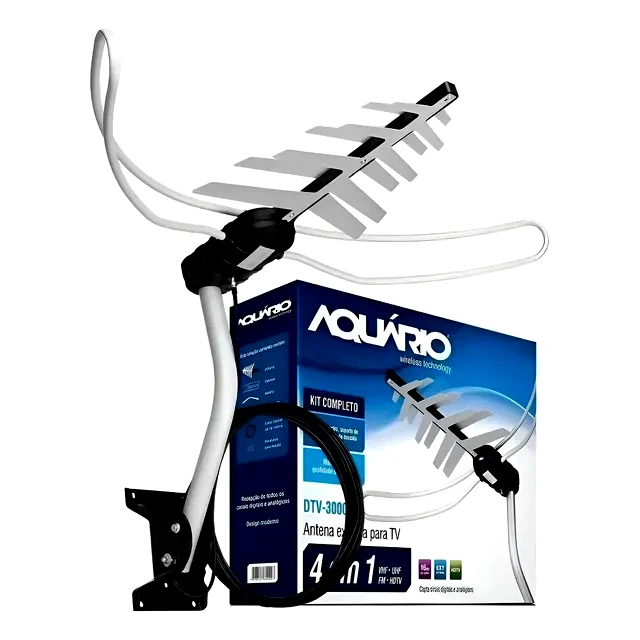 teste Kit Antena Externa Aquário DTV-3000