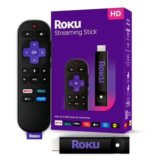 teste TV Stick Roku HD/FHD Streaming Stick 2025