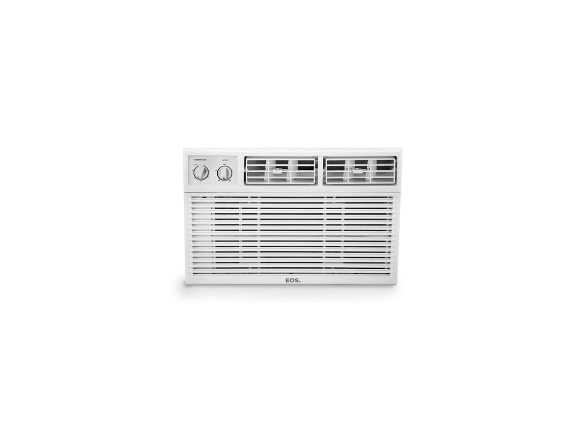 Revisão EOS Janela 10000 BTU/h Frio 220V (Modelo: EAJ10000F): eficiência de ponta escondida em um visual analógico