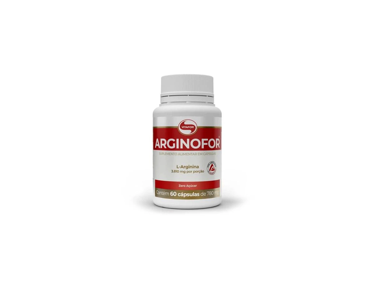 Revisão Arginina Plus Suplemento de Arginina com Vitamina C e Zinco Pote 60 Cápsulas - Vitafor: pureza clínica com ressalva importante no rótulo