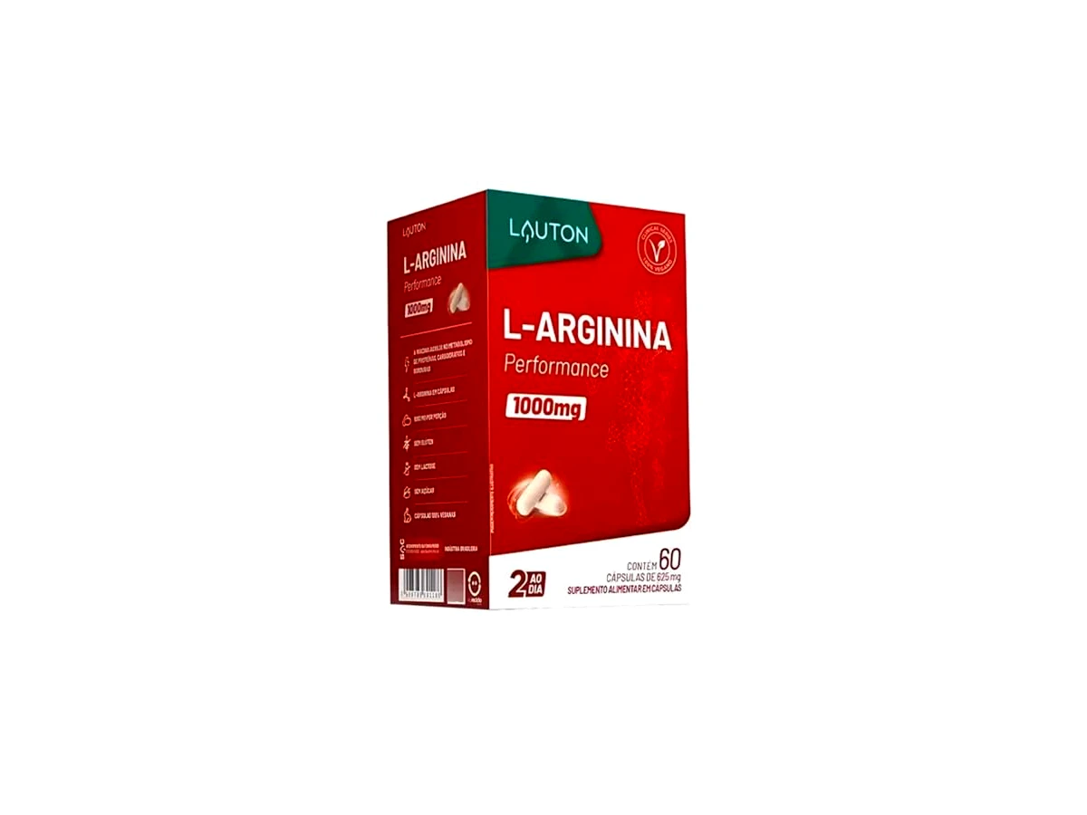 Revisão L-Arginina Performance 1.000mg (Clinical Series) 60 Cps - Lauton: o efeito "flush" que prepara a mente e o corpo para o treino