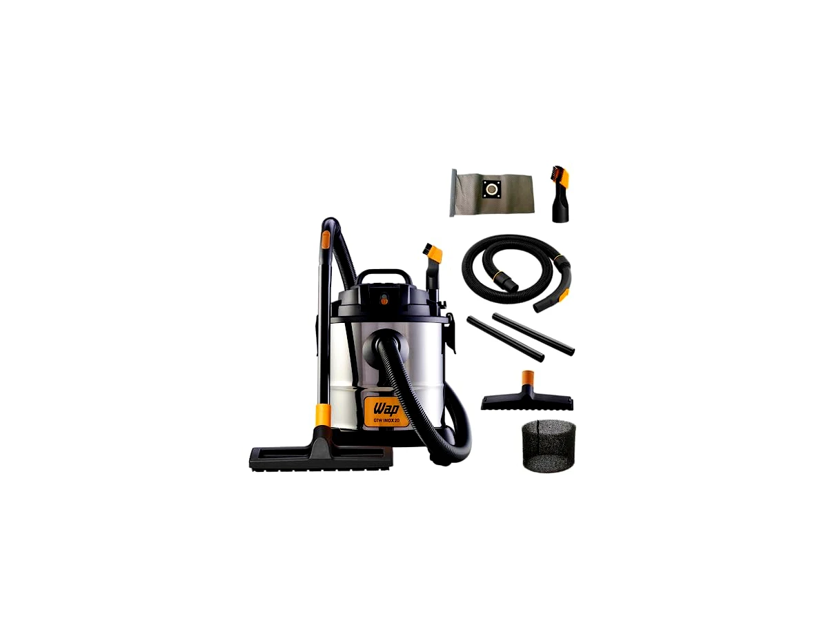 Revisão WAP GTW Inox 20, 1600 W, 127 V, modelo FW005405: força bruta para quem tem quintal, oficina ou faz faxina pesada