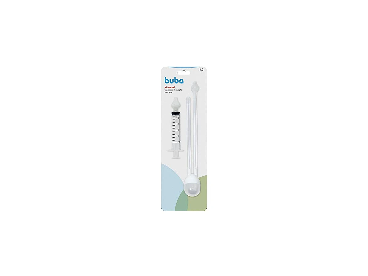 Aspirador Nasal de Sucção Buba Kit com Seringa