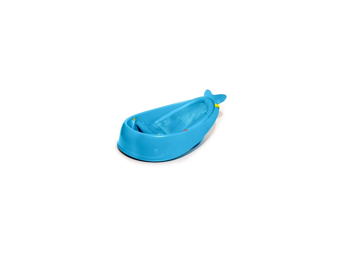 Revisão Banheira Baleia Moby Smart Sling 3 Estágios Skip Hop Azul (Ref. 235465): A escolha mais segura e confortável para acomodar o recém-nascido