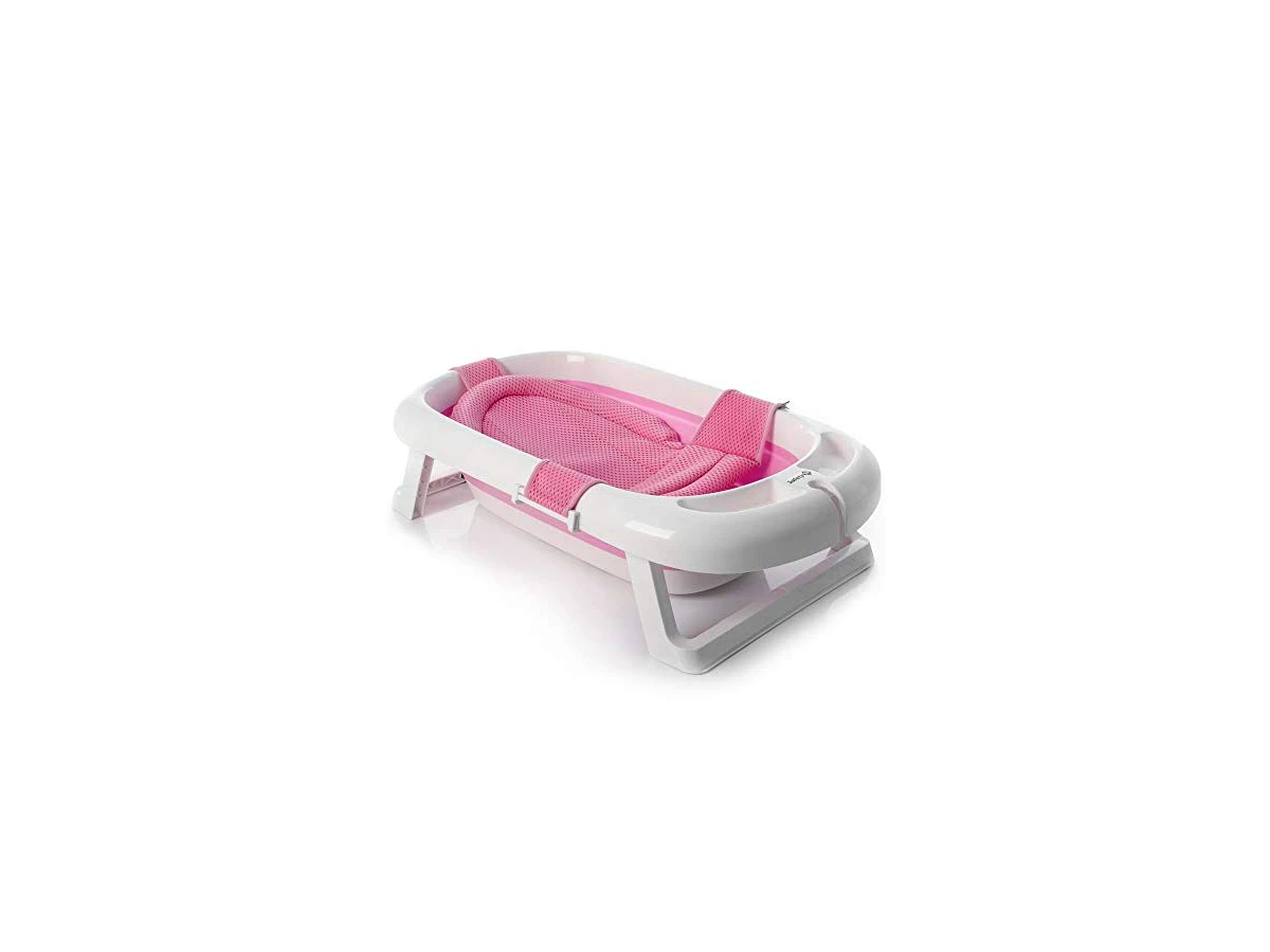 Revisão Banheira Dobrável Safety 1st Comfy & Safe Rosa (Ref. IMP01523): a melhor opção compacta de chão para apartamentos pequenos