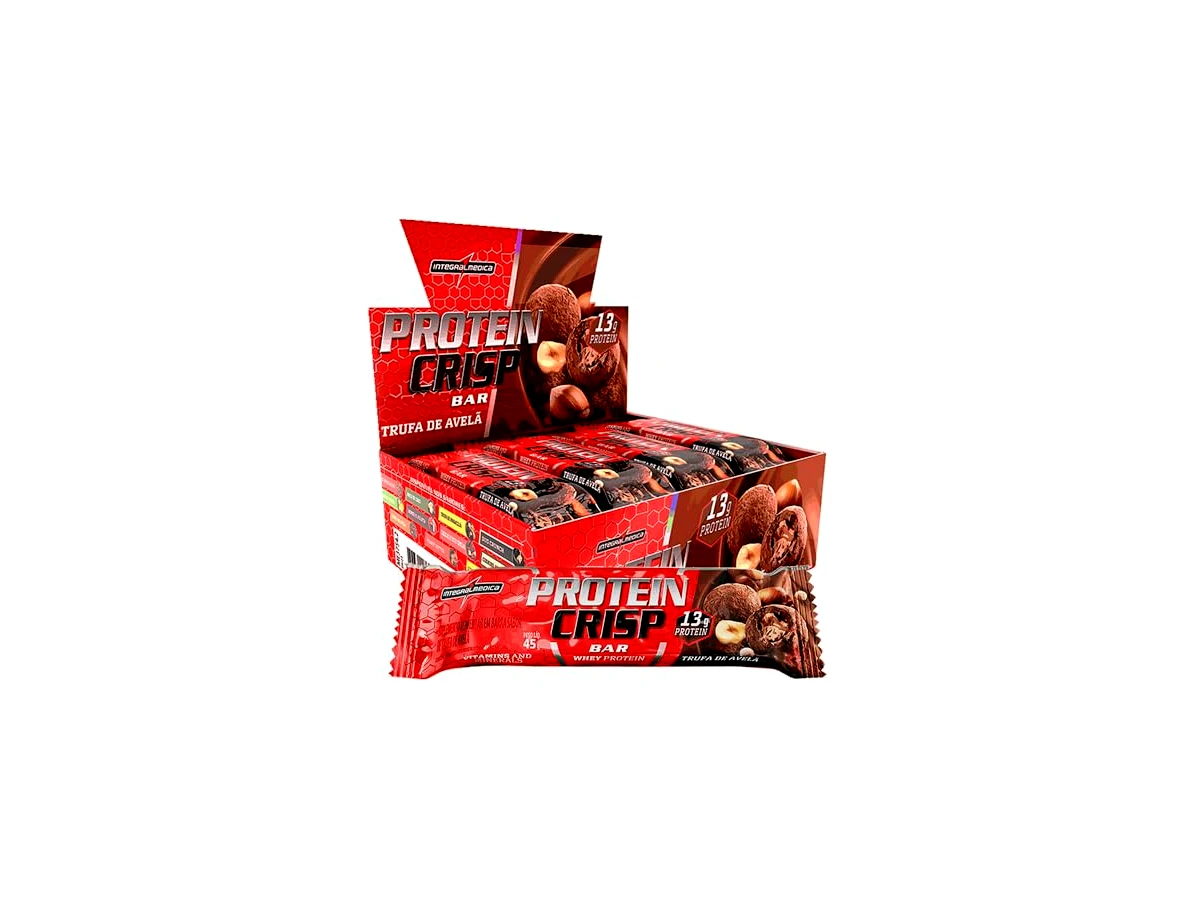Revisão Integralmedica Protein Crisp Bar (Sabor Trufa de Avelã) - 45g: o lanche proteico equilibrado para a rotina diária