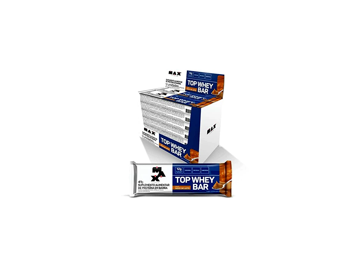 Revisão Max Titanium Top Whey Bar (Sabor Doce de Leite) - 41g: o melhor custo-benefício para consumo diário
