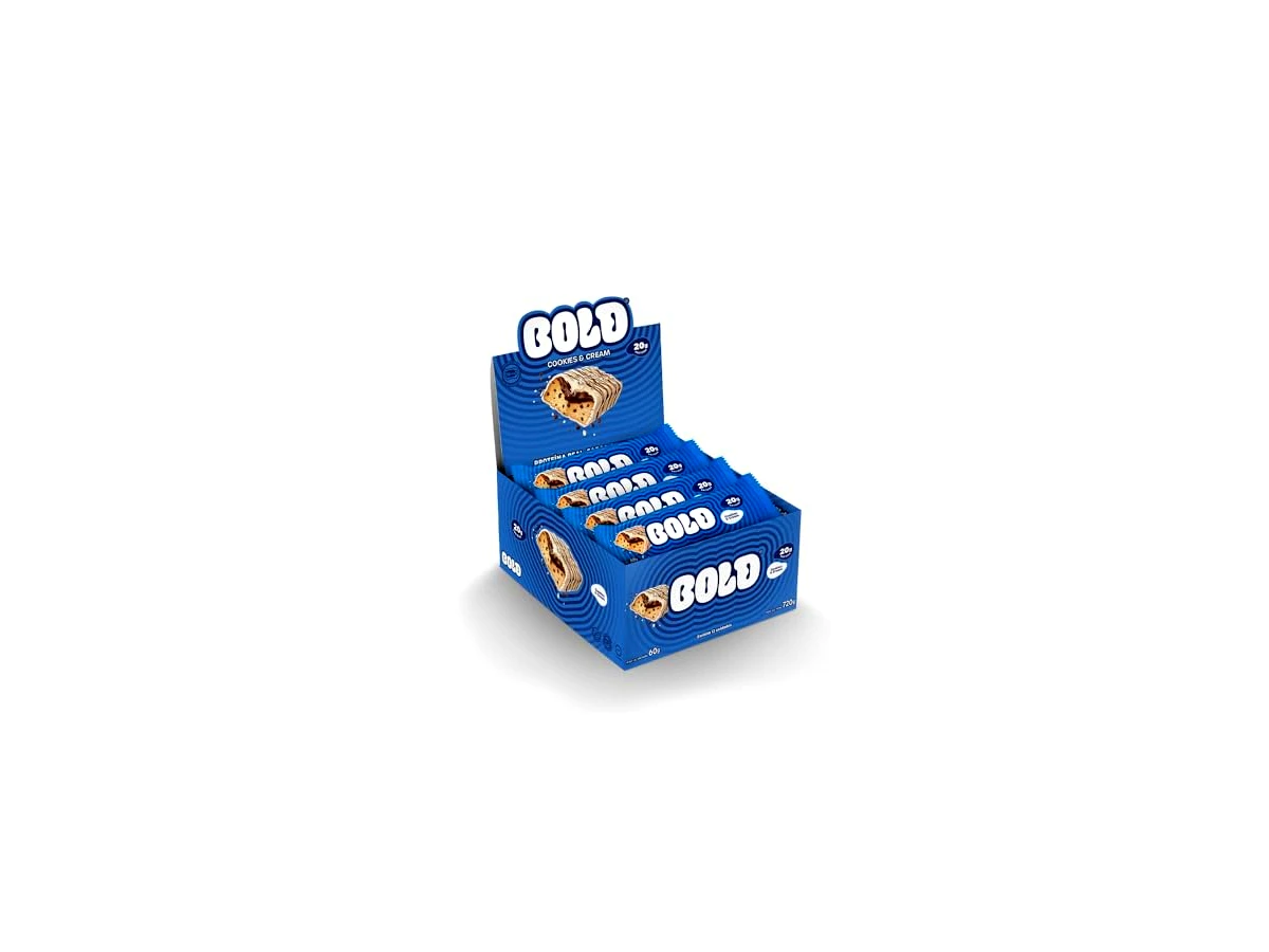 Revisão Barra de Proteína Bold Snacks Bold Bar Sabor Cookies & Cream (60g): a melhor opção para matar a vontade de doce na dieta