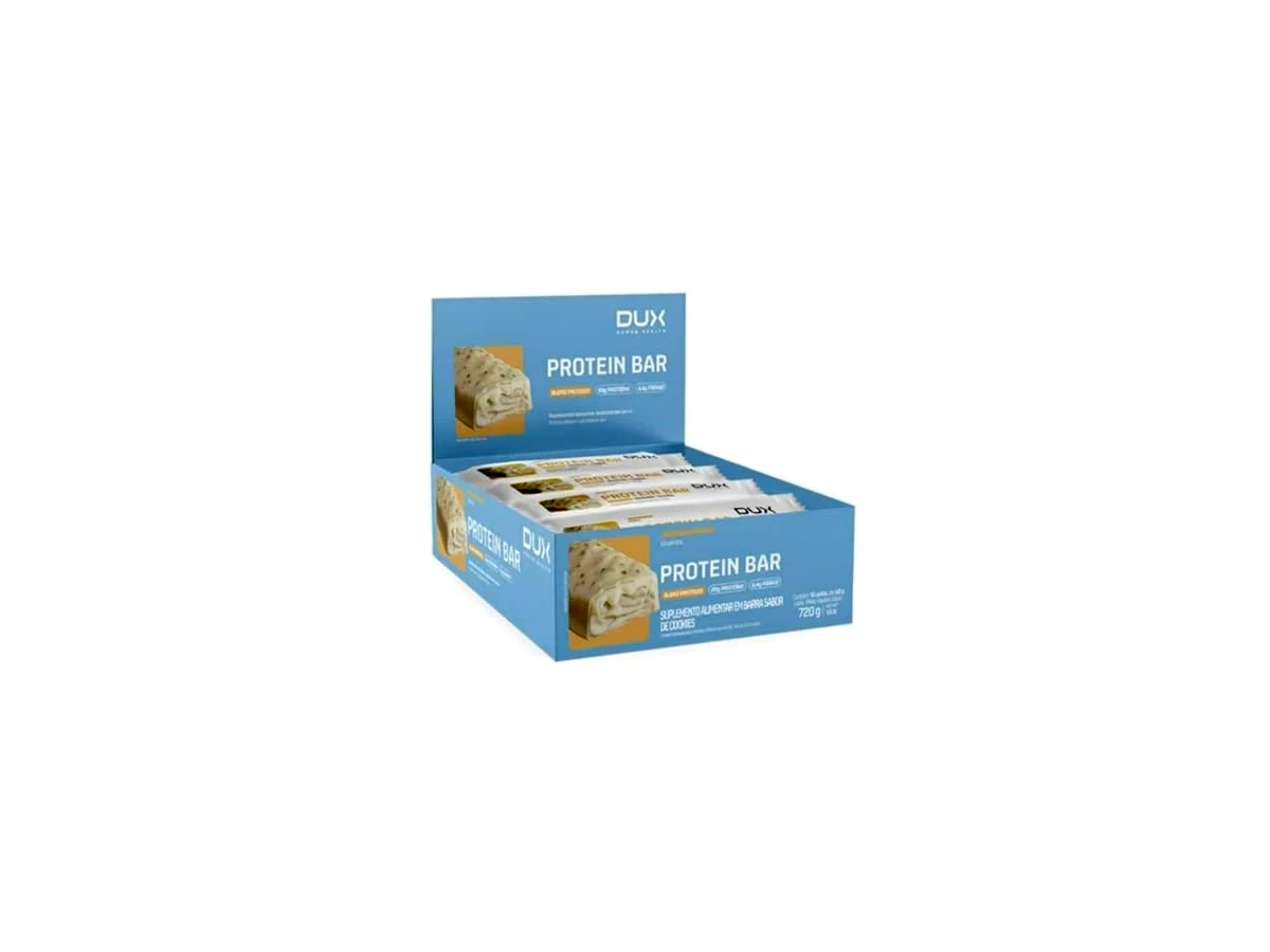 Revisão DUX Nutrition Protein Bar - Sabor Cookies (60g): o melhor equilíbrio entre sabor, proteínas e fibras para a rotina