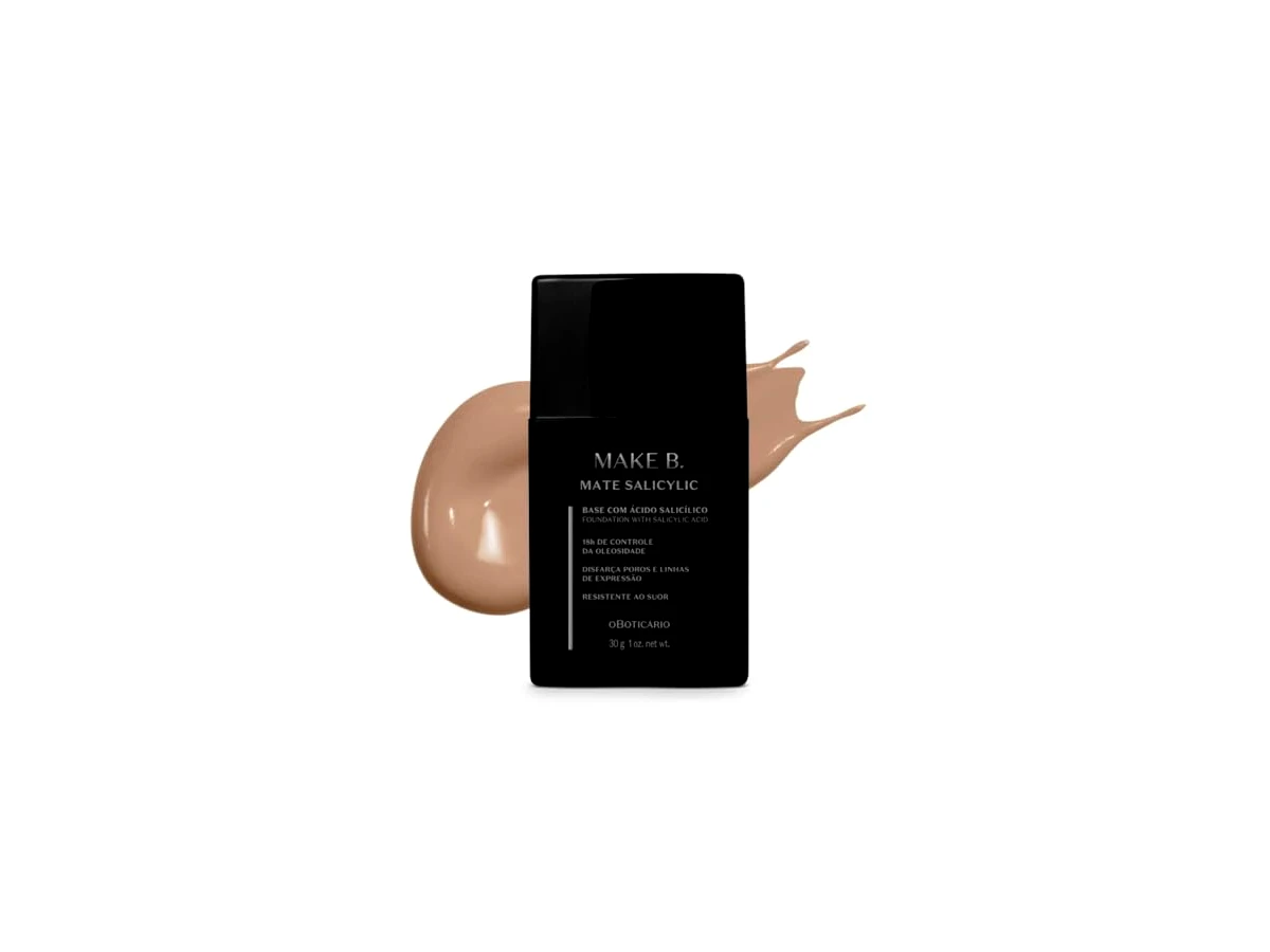 Revisão Base Líquida Make B. Mate Salicylic FPS 45: O melhor controle de brilho nacional
