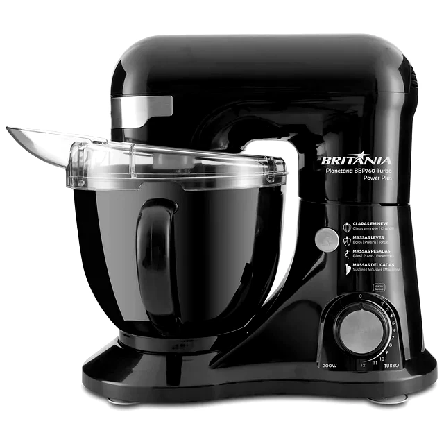 Revisão Batedeira Planetária Britânia 700W 4,5L BBP760P: O melhor controle térmico para sovar pão com orçamento apertado