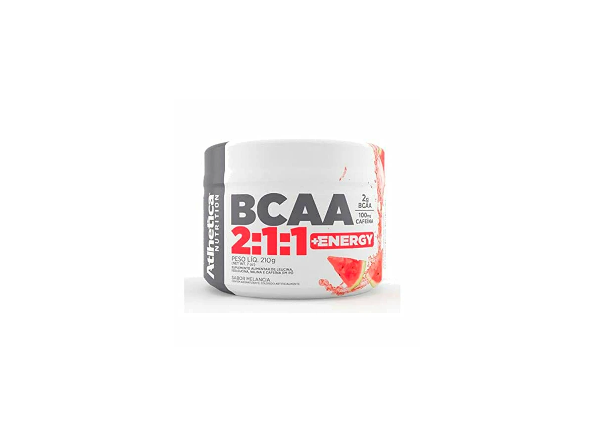 Revisão Atlhetica Nutrition BCAA 2:1:1 Sabor Melancia - 210g: a escolha híbrida para quem precisa de um empurrão extra