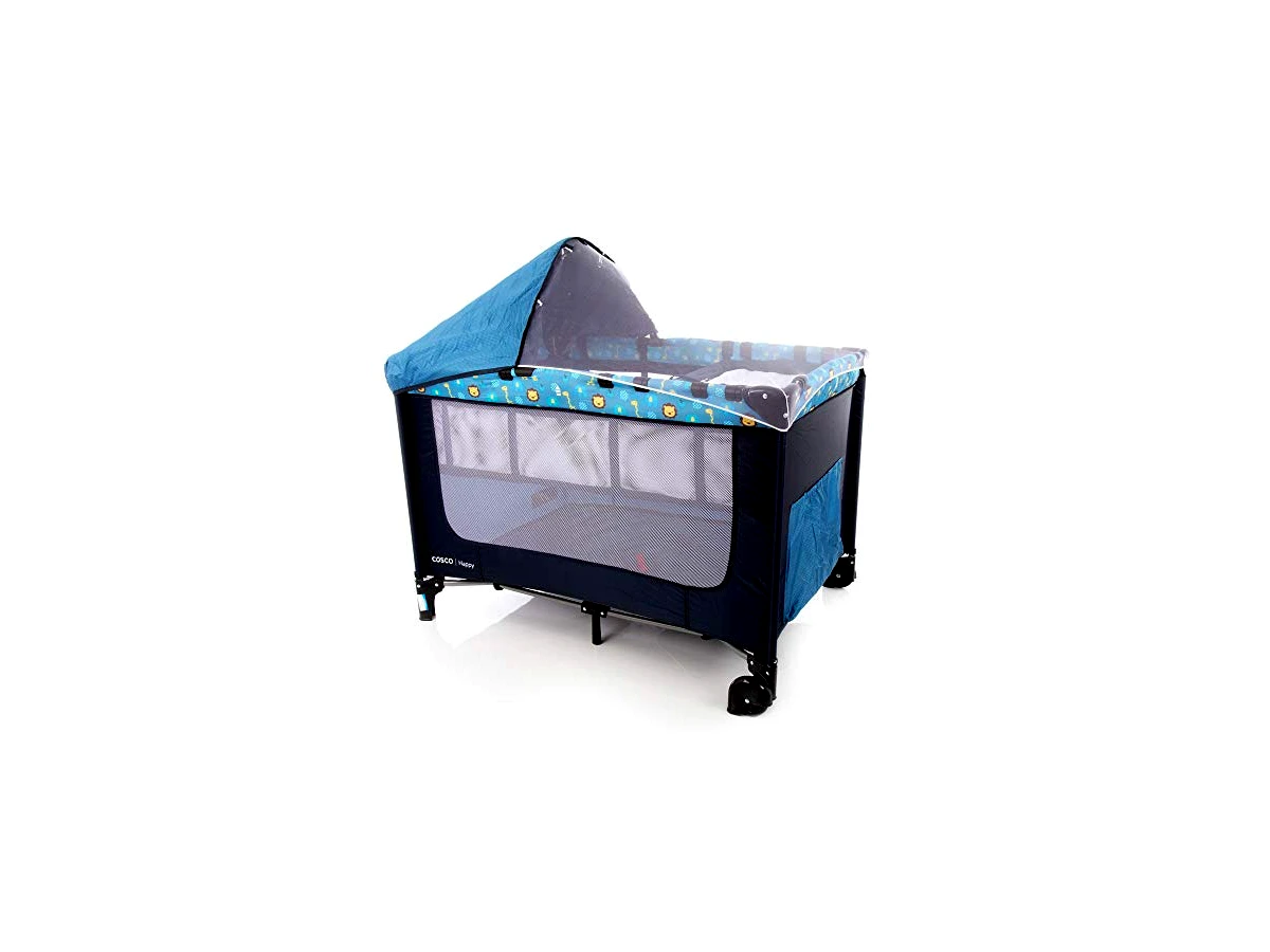 Revisão Berço Portátil Cosco Kids Happy (Cor: Azul): O pacote completo e econômico para o dia a dia e viagens