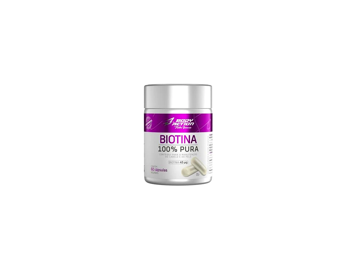 Revisão Biotina 100% Pura 60 Cápsulas Bodyaction: a opção minimalista para quem já tem uma base nutricional