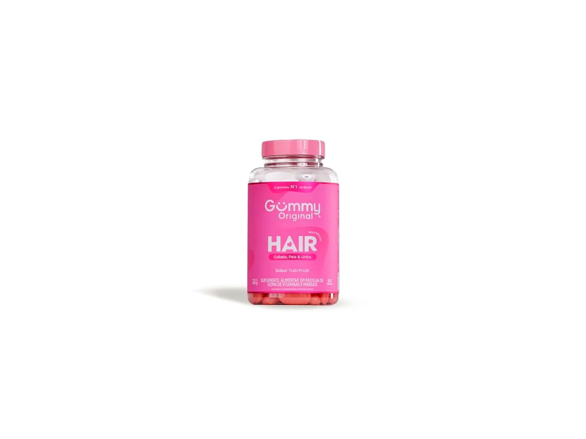 Revisão Gummy Hair Vitamin Original Sabor Tutti Frutti Suplemento em Goma com Biotina 60 Gomas: o fim do abandono de tratamentos capilares