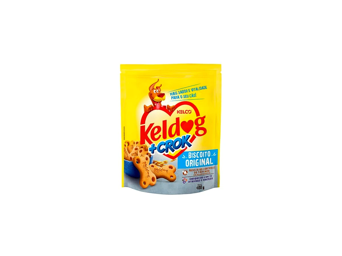 Revisão Biscoito Keldog Original 400G: Volume generoso e ação antitártaro para cães adultos