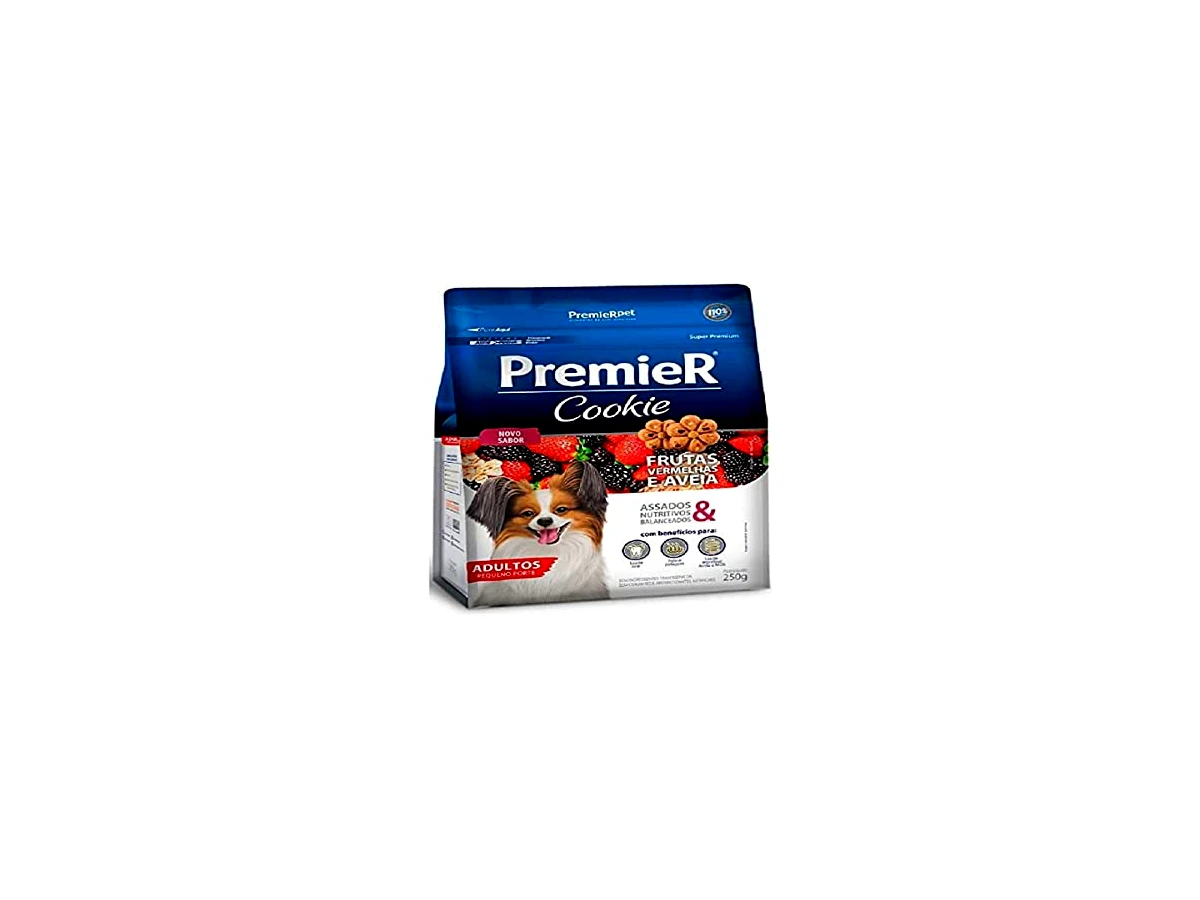 Revisão PREMIER COOKIE Biscoito Para Cães Adultos De Pequeno Porte - Sabor Frutas Vermelhas E Aveia - 250G: um agrado super premium limpo, mas calórico