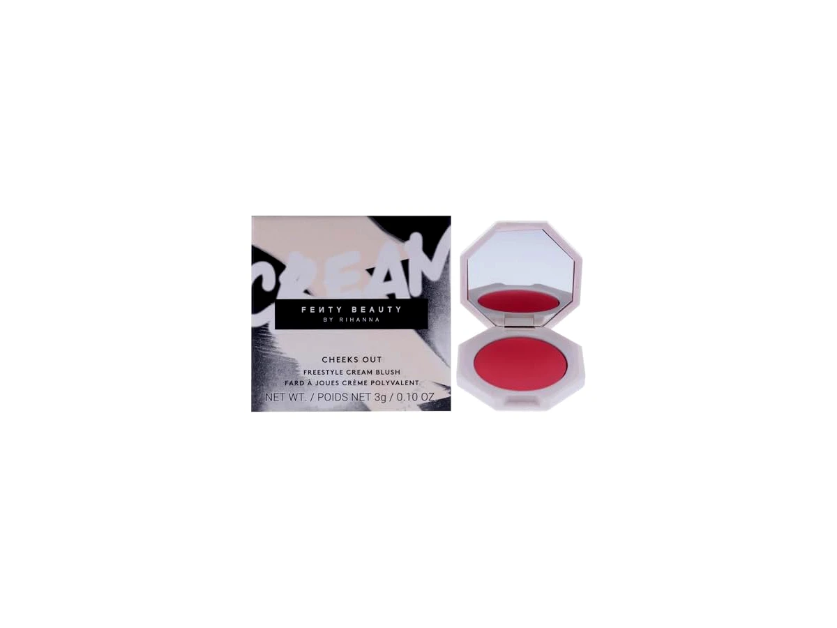 Revisão Fenty Beauty by Rihanna Cheeks Out Freestyle Cream Blush - Cor: Petal Poppin: a escolha certa para praticidade com brilho natural