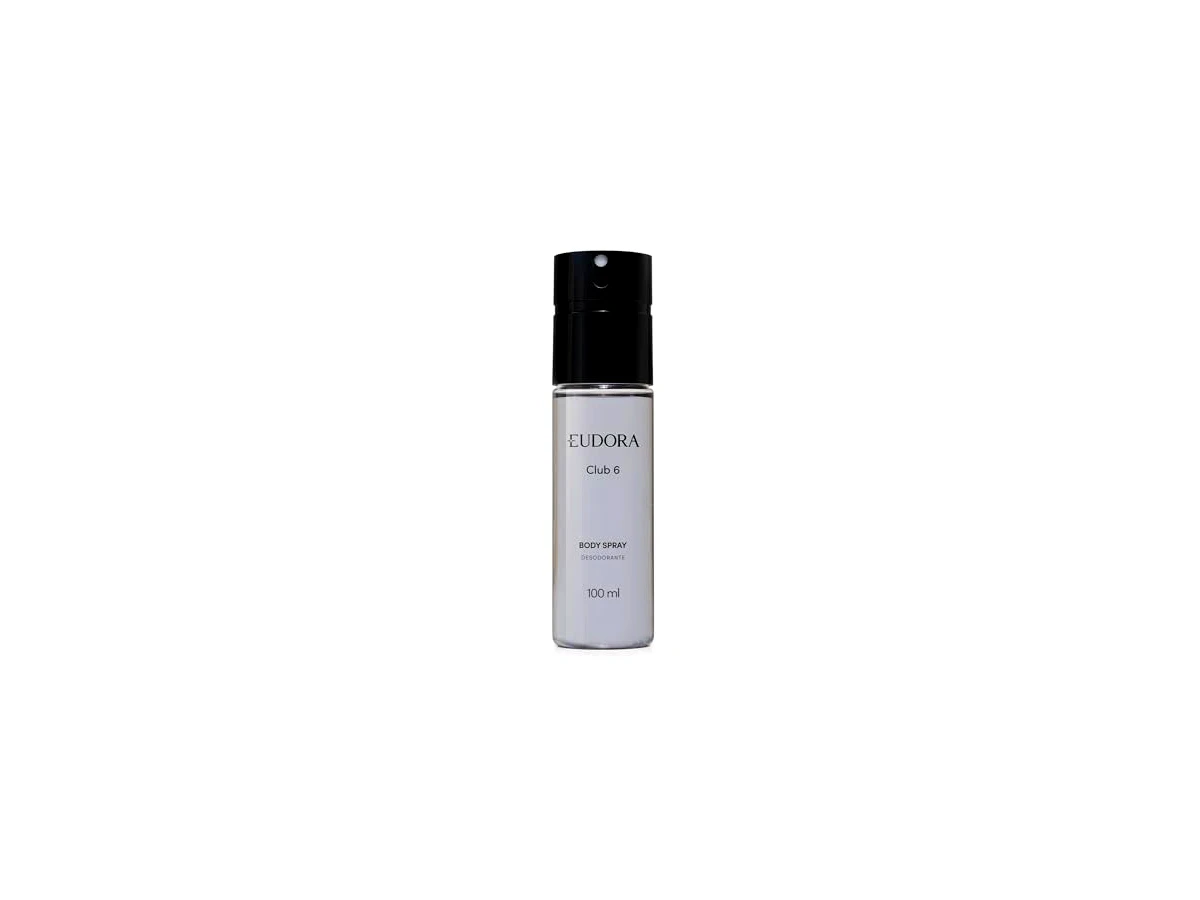 Revisão Eudora Desodorante Body Spray Club 6 Tradicional Masculino 100ml: frescor prático e perfumação clássica sem bloquear a transpiração natural