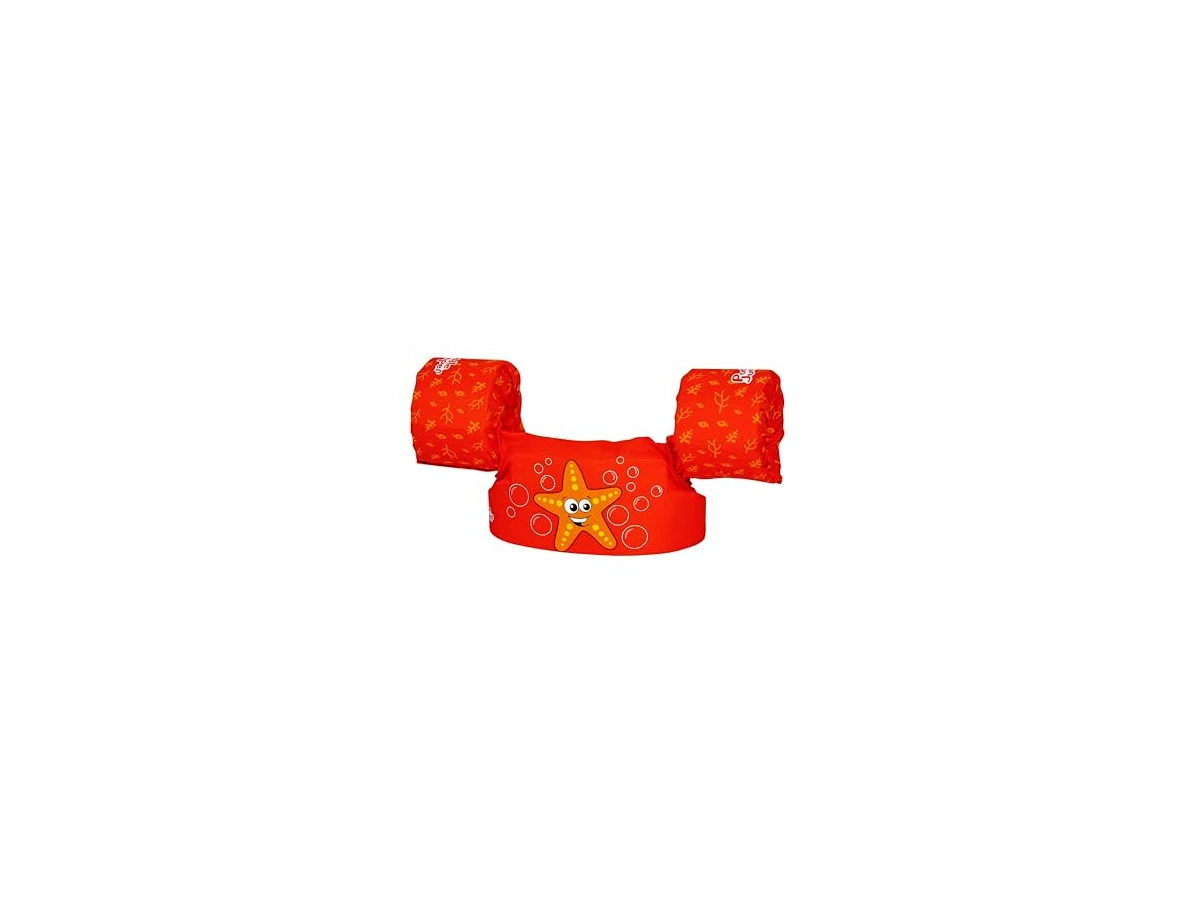 Revisão Boia Colete Infantil Puddle Jumper Coleman (Modelo Original Tubarão): segurança imune a furos e à remoção acidental