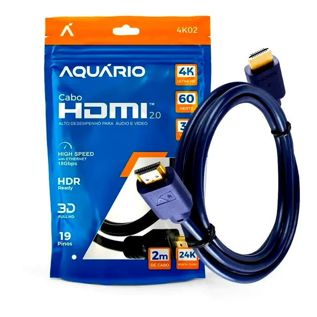 teste Cabo HDMI Chip 2.0 4K 2m