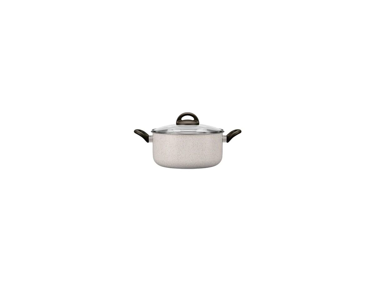 Revisão Caçarola Brinox Ceramic Life Suprema com Tampa 22 cm 3,5L Cor Vanilla (Ref: 7244/364): a campeã em leveza exige atenção ao fogo