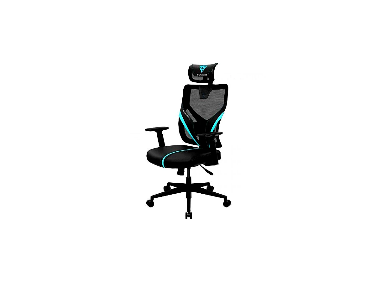 Revisão Cadeira Ergonômica Gamer ThunderX3 YAMA1 Preta/Cyan — código 69674: Ventilação imbatível, mas com sacrifícios na durabilidade