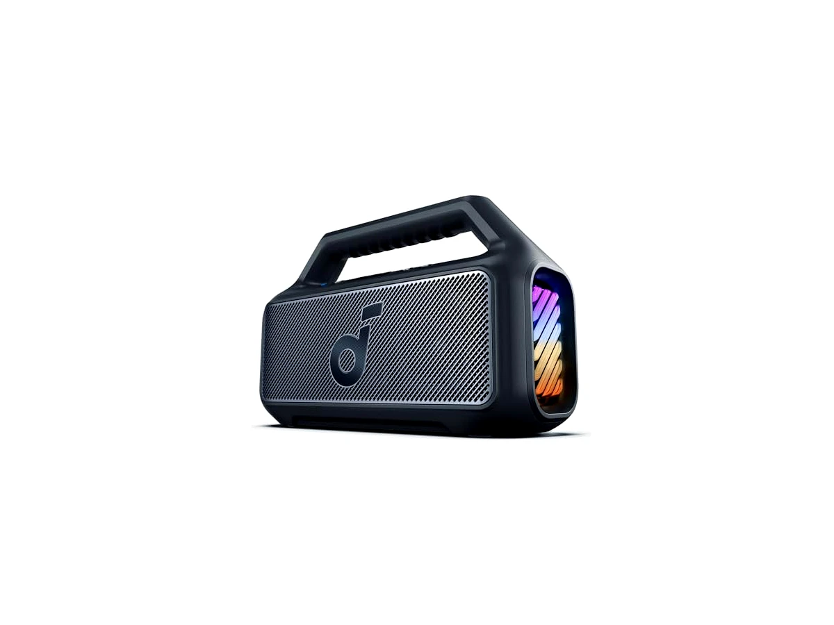 Revisão Soundcore Boom 2 da Anker Caixa de Som Portáteis Bluetooth, 80W, Subwoofer, BassUp 2.0, 24H, IPX7, Flutuante, Luzes RGB, USB-C, Equalizador Personalizado, Portátil para Camping e Praia, Preto: potência festiva sem pesar no bolso