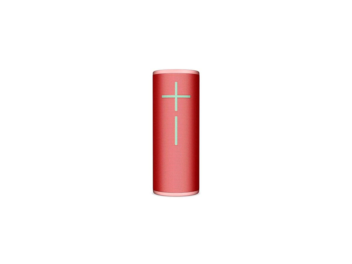 Revisão Ultimate Ears Alto-falante Bluetooth MEGABOOM 4 portátil à prova d'água, som de 360 graus, graves violentos, alcance de 45 metros, bateria de 20 horas, alto-falante flutuante - vermelho: a melhor armadura sonora para trilhas e piscinas