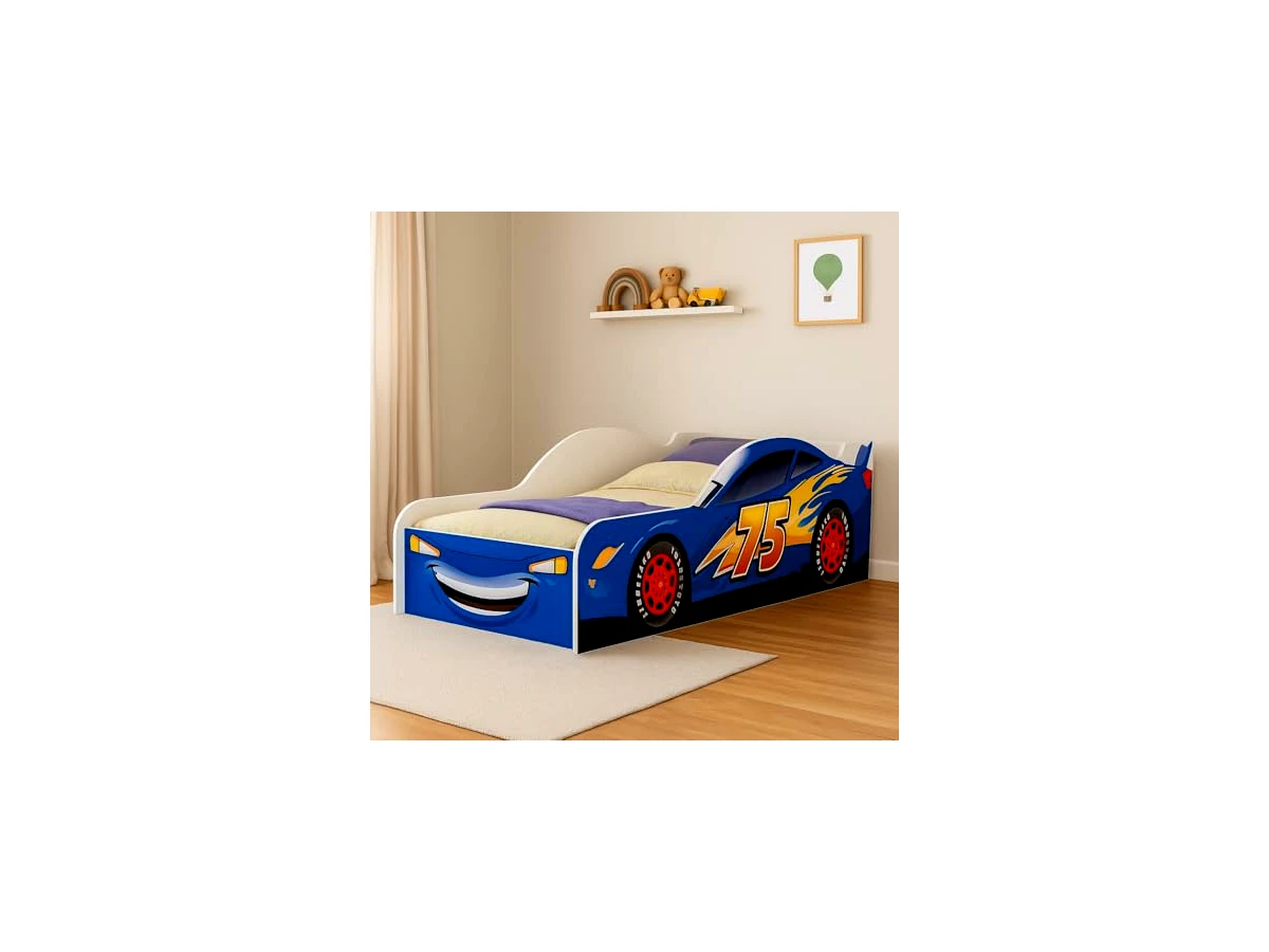 Revisão Cama Infantil Carro Mc Queen com Proteção Lateral Azul: o fim da luta para ir dormir