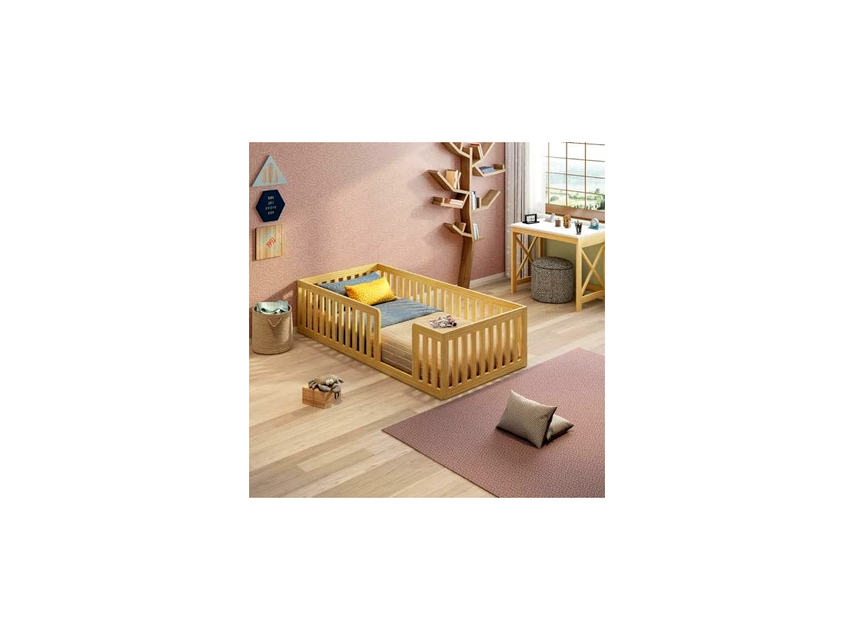 Revisão Cama Montessoriana Solteiro em Madeira Maciça Giulia - Casatema: o melhor equilíbrio entre durabilidade e ergonomia para os pais