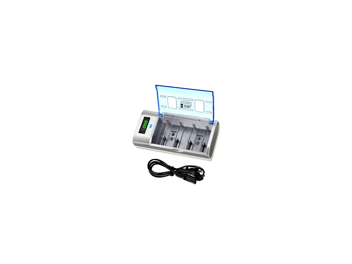 Revisão EBL Carregador de Bateria Inteligente para Baterias Recarregáveis Cd Aa Aaa 9V Ni-Mh Ni-Cd com Função de Descarga e Display Lcd: a escolha certa para pilhas grandes e baterias quadradas