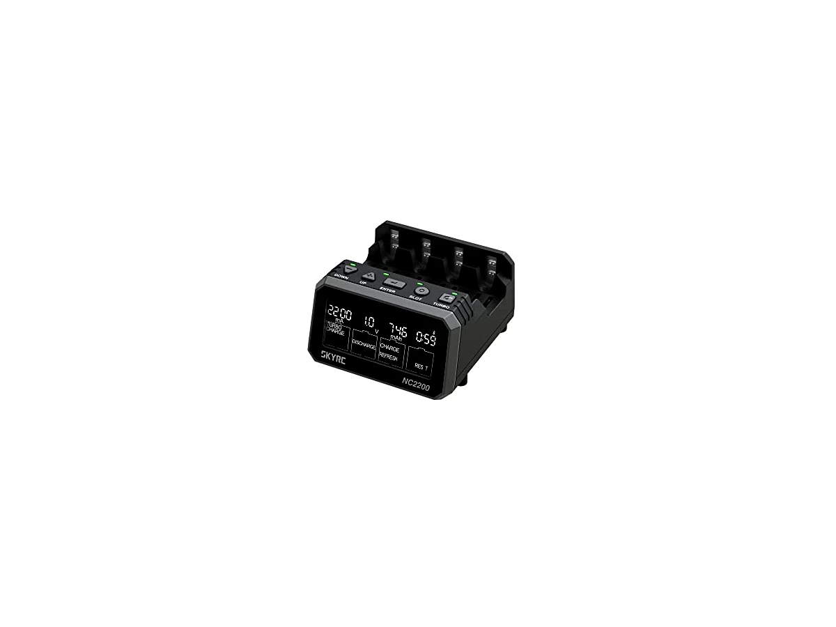 Revisão SKYRC Analisador de carregador de bateria SkyRC NC2200 AA AAA NiMH NiCd: O controle térmico definitivo para pilhas AA e AAA