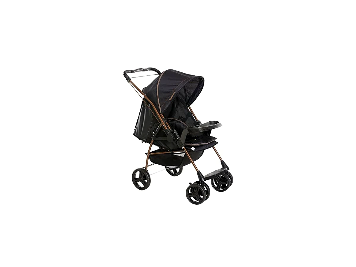 Revisão Carrinho de Bebê Galzerano Milano Reversível II 1016 Preto/Cobre: o clássico imbatível para sonecas seguras em casa