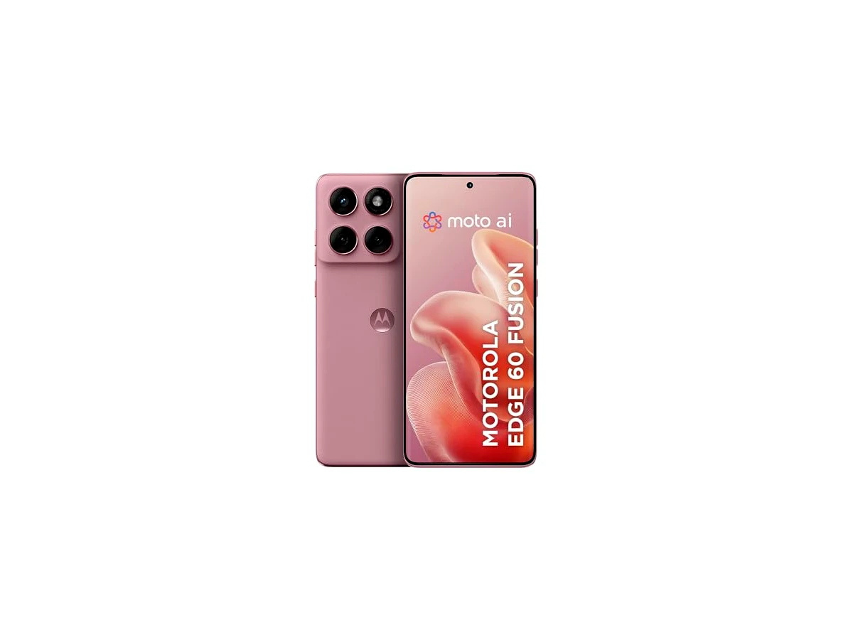 Smartphone Motorola Edge 60 Fusion 5G - 256GB 16GB (8GB RAM+8GB Ram Boost) 50MP Sony AI Camera IP68 NFC - Rosa