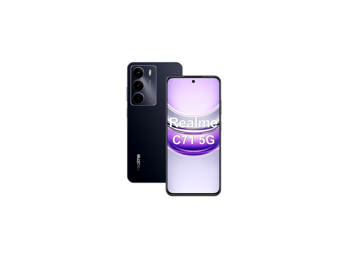 Realme C71 5G Smartphone 8GB RAM 256GB ROM Tela de 6.67" 120Hz, 5000mAh Batteria Octa Core Dual SIM (Negro)