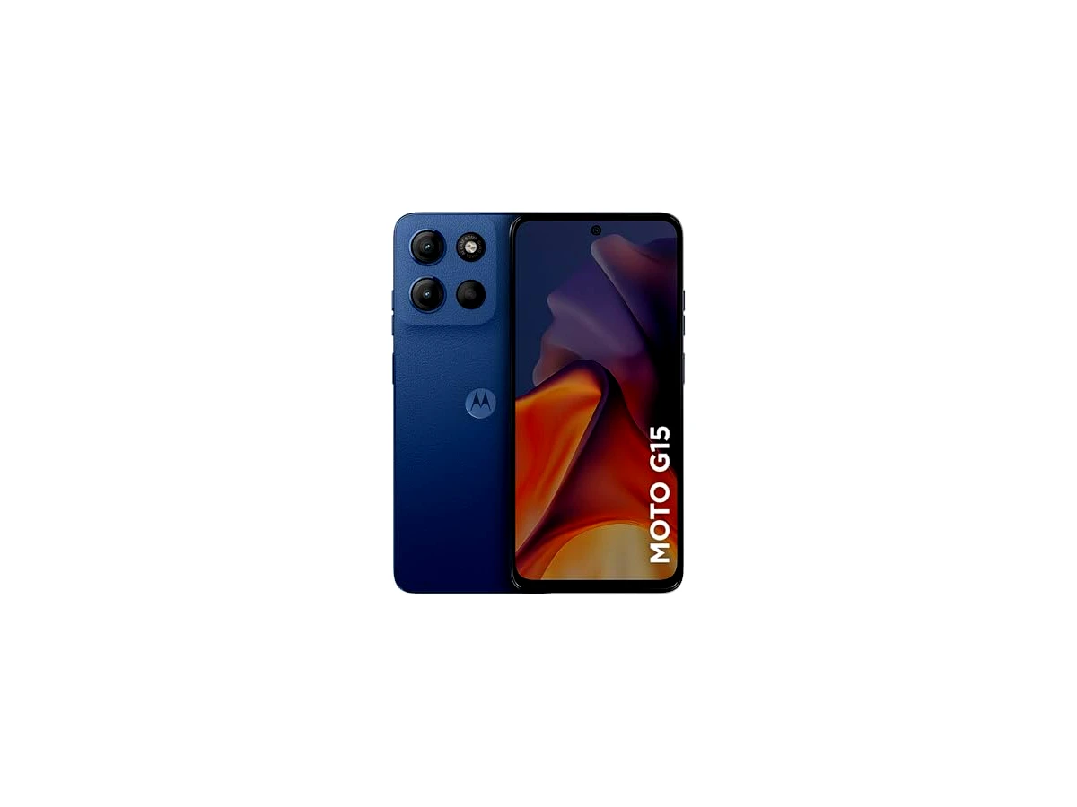 Revisão Smartphone Motorola Moto g15-128GB 12GB (4GB RAM+8GB Ram Boost) e Camera 50MP com AI e Night Vision Bateria de 5200 mAh Tela FHD+ 6.7" com Superbrilho NFC Azul Escuro: pegada firme e áudio de alta potência para chamadas reais