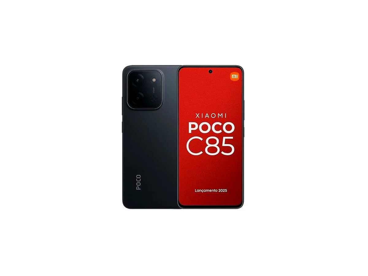 Revisão Smartphone Xiaomi Poco C85 NFC Preto 8GB RAM 256GB ROM: Bateria gigante e tela ampla, mas com limitações de velocidade