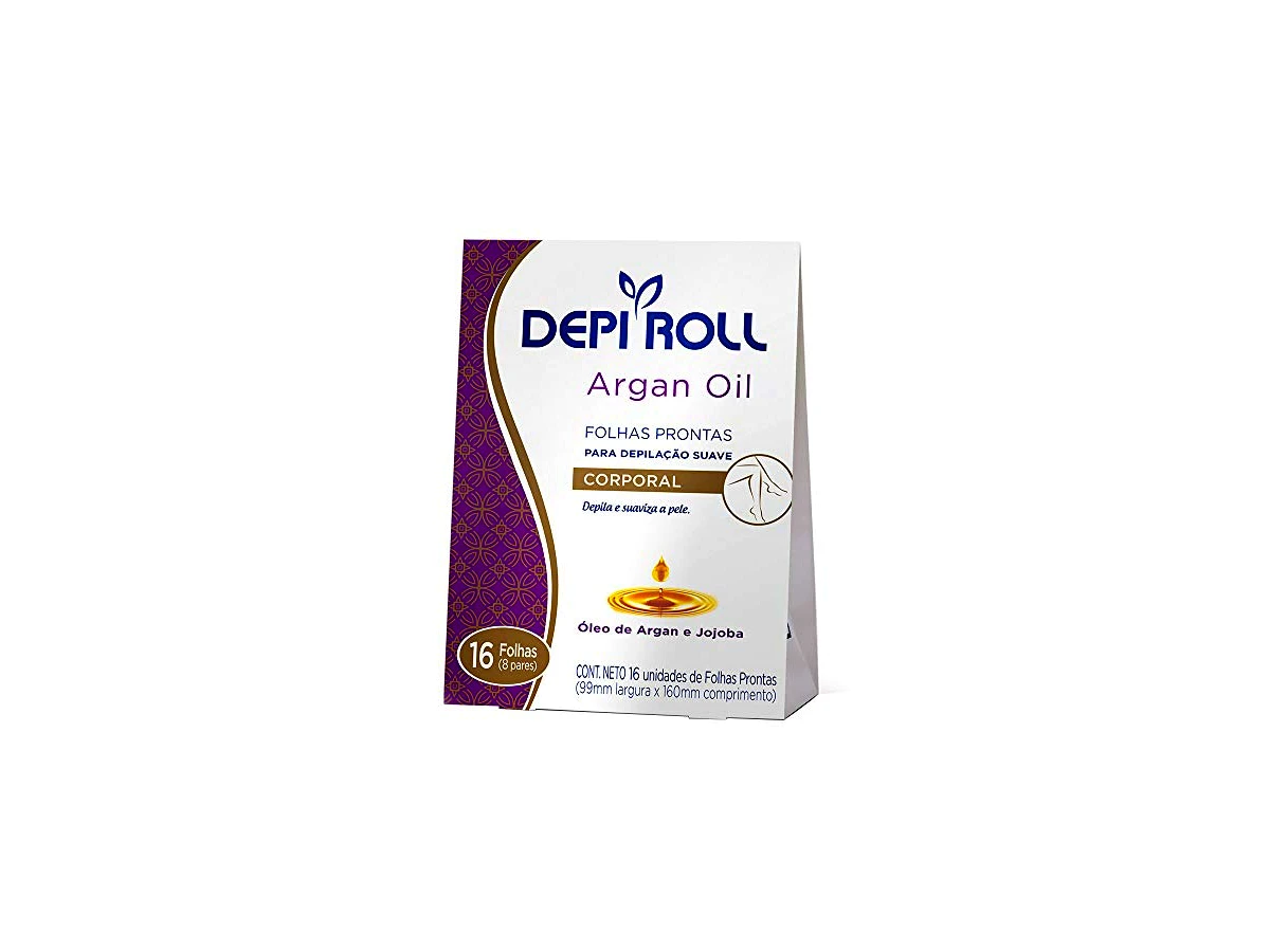 Revisão Folhas Prontas para Depilação Corporal DepiRoll Óleo de Argan 16 unidades: praticidade imbatível para viagens e retoques