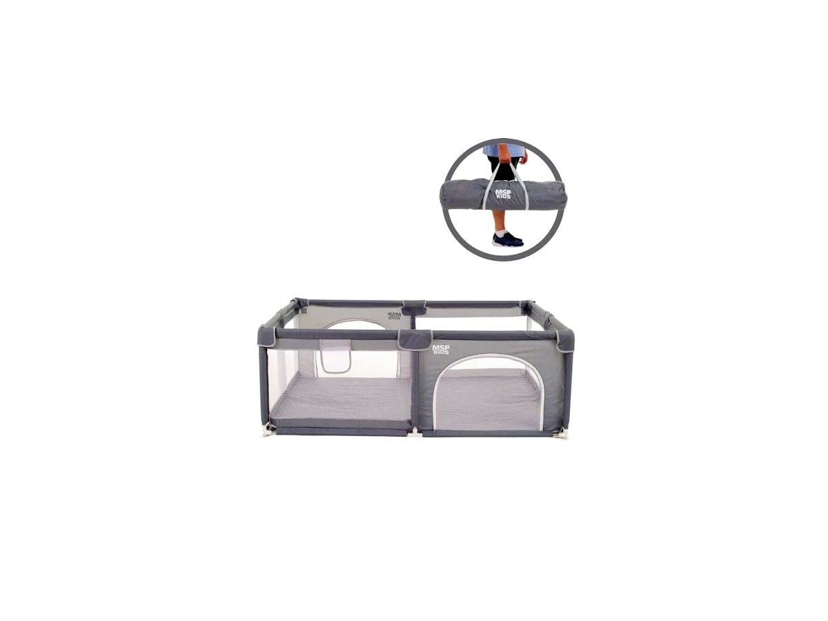 Revisão Cercadinho de Bebê Grande MSP Kids (Tamanho 180x150x66cm): espaço de sobra para criar um playground fixo em casa