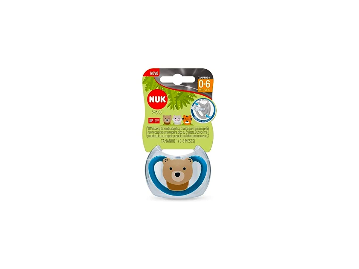 Chupeta NUK Space Silicone Oral Fit Tamanho 1 (0-6 Meses) Estampa Coala - PA7333-1G