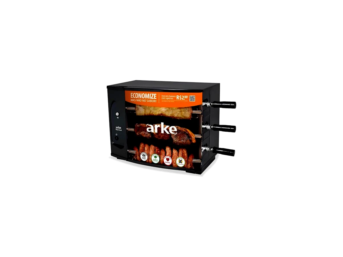 Revisão Arke Vitta Smart 3: a melhor escolha para um autêntico churrasco de espeto rotativo em família