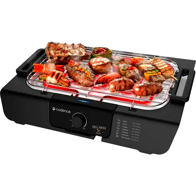 Revisão Churrasqueira Elétrica Cadence Grill Menu GRL810: O custo-benefício certo para o uso diário, se você relevar o design