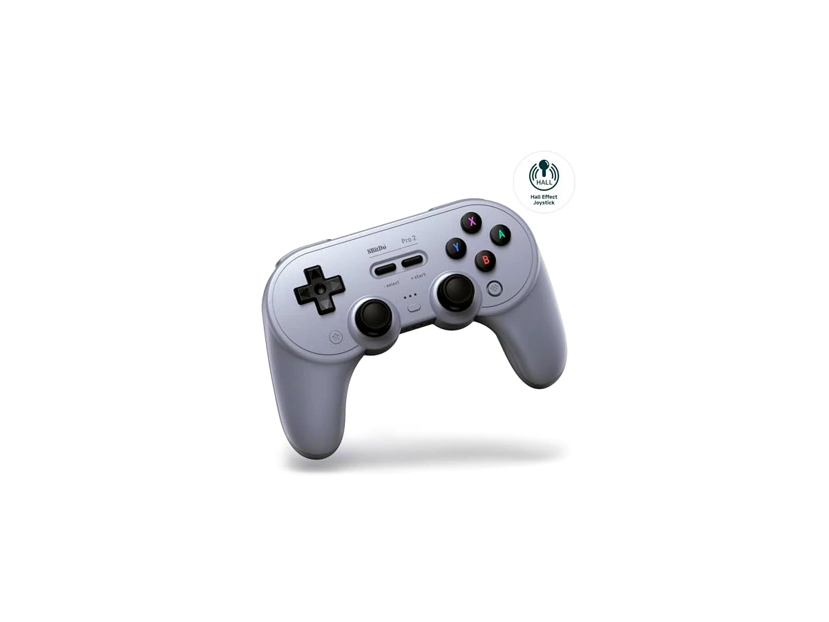 Revisão 8BitDo Pro 2 Bluetooth Controller for Switch/Switch 2, Hall Effect Joysticks, 2 Pro Back Paddle Buttons, Wireless Gaming Controller for Switch, PC, Android, and Steam Deck & Apple (Gray Edition): o rei da versatilidade para jogos retrô com bateria híbrida