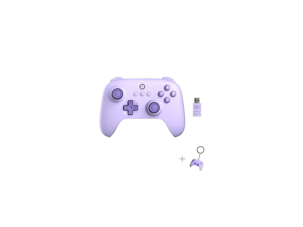 Revisão 8Bitdo Ultimate C 2.4g Wireless Controller with Turbo Function and Rumble Vibration for PC Windows, Android, Steam Deck, Raspberry Pi (Lilac Purple): o básico muito bem executado para jogar sem atrasos
