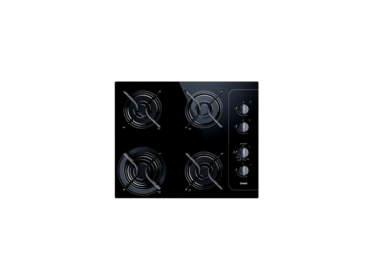 Revisão Cooktop a Gás 4 Bocas Consul CD042AE com Botões Removíveis Vidro Preto: A melhor escolha para limpeza ágil