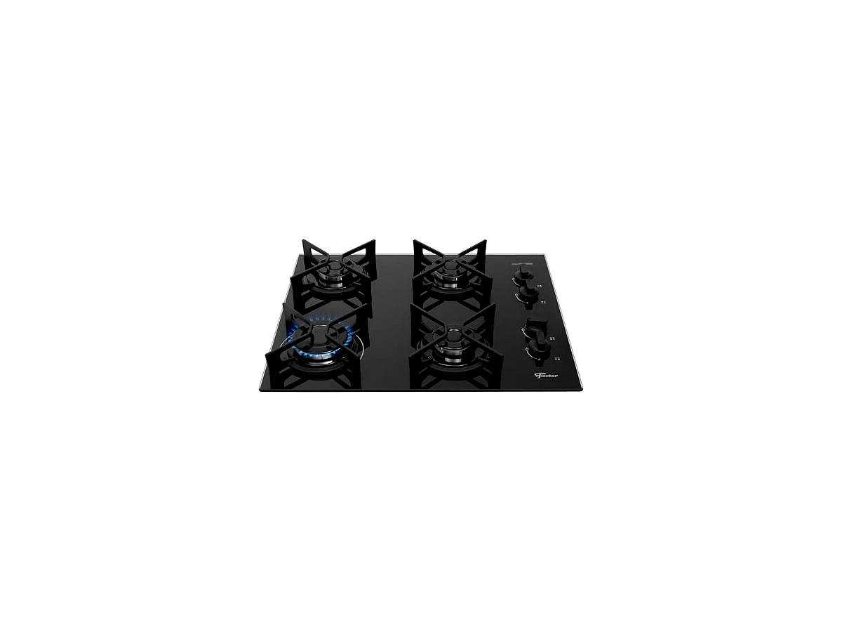 Revisão Fischer Fit Line Trempe Iron 36310-102671, 4 bocas a gás, vidro preto, bivolt — não confundir com o 36330-102673, que possui tripla chama: uma opção honesta para o preparo básico diário