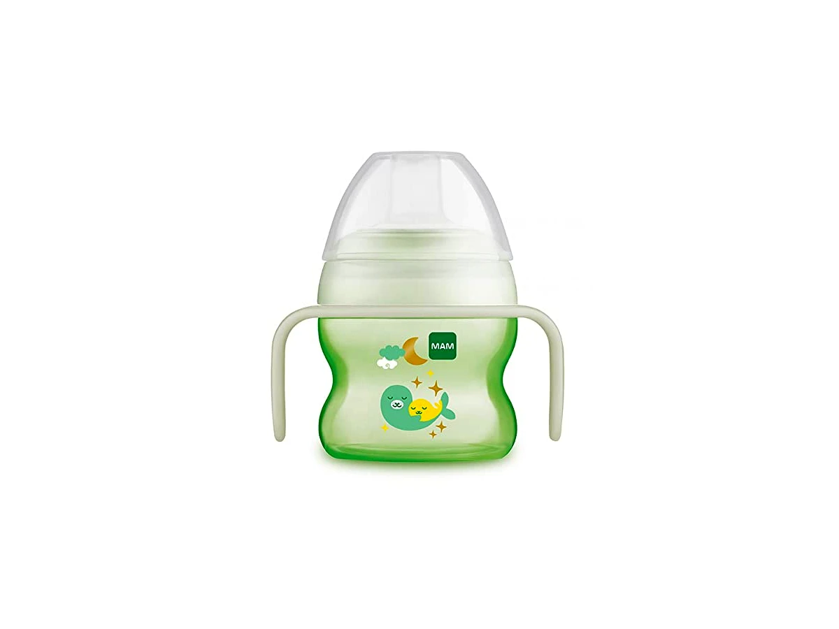 Copo de Transição Starter Cup Night com Bico Extramacio que Brilha no Escuro 150ml MAM