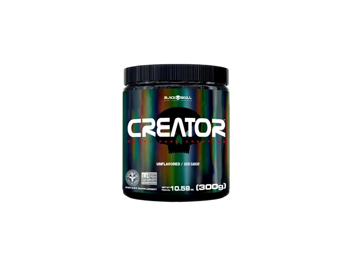 Revisão Creatina Creator Creapure 300g - Black Skull USA: Foco na solubilidade e no preço agressivo, mas sem matéria-prima alemã